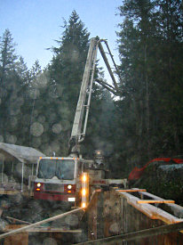 concrete pump truck